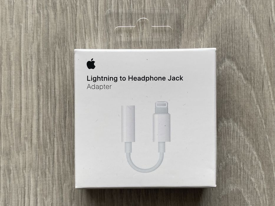 Oryginalny Adapter Przejściówka Słuchawek Iphone Lighting do Jack Nowy