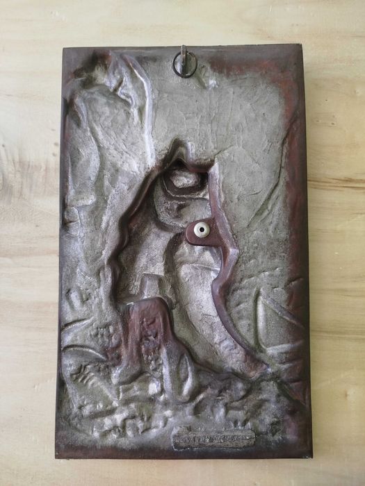 Obraz, płaskorzeźba, relief, Romeo i Julia, zakochana para