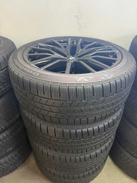 JAK NOWE: Koła Felgi 22 Cale BMW X7 G07 IX M Pakiet ZIMOWE Czarne