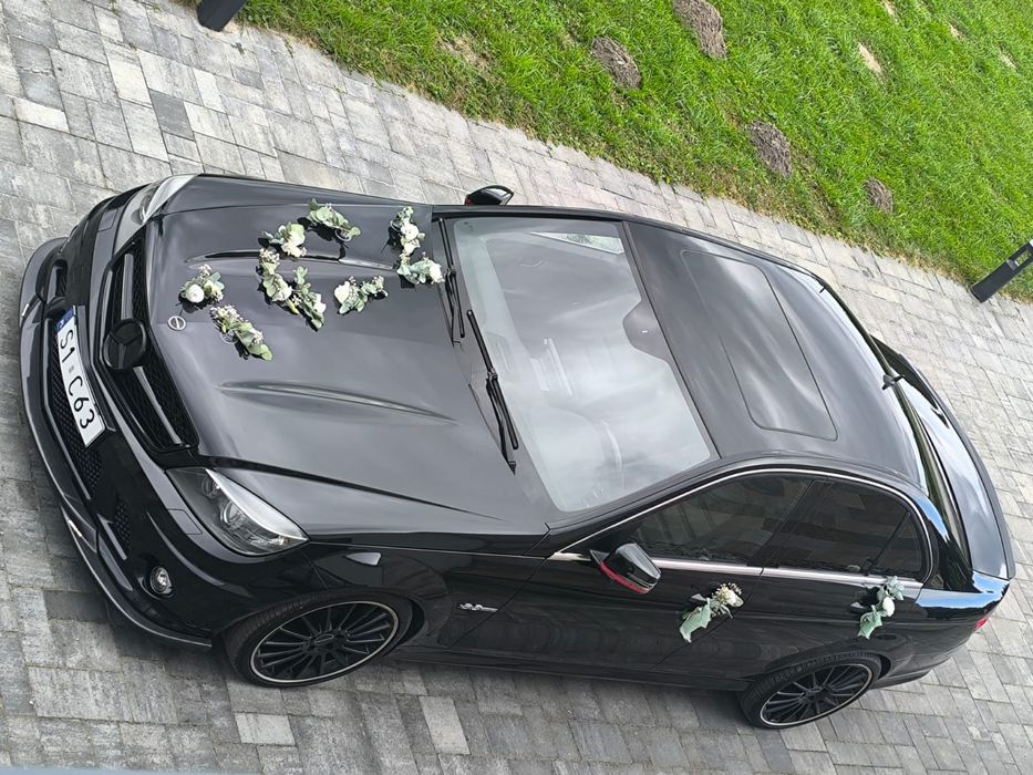 Samochód do ślubu, spełniaj marzenia Mercedes C63AMG