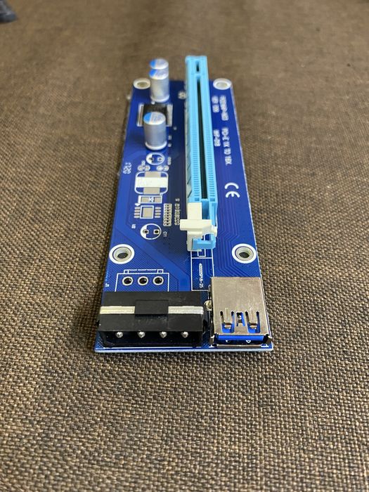 Райзер. Адаптер PCI-E 1X to 16X Riser Card VER006 (PCE164P-N03) PCI-E