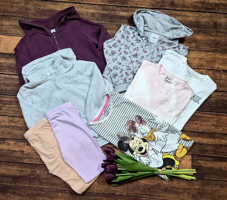 Okazja! Super paka dla dziewczynki! 122-128. Wiosna/lato 70 szt. Tanio