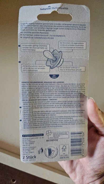 Соски пустишки Babylove латексна та силіконова від 16 місяців для дівчинки і хлопчика