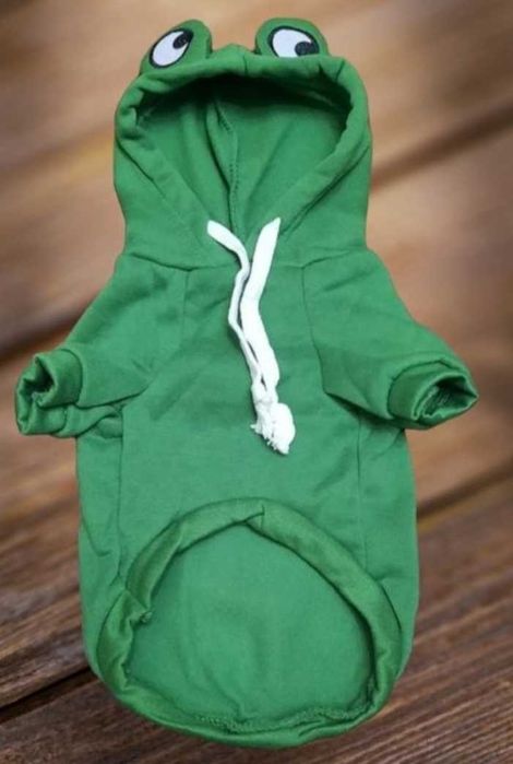 Толстовка на флісі для тварин у вигляді Жабки