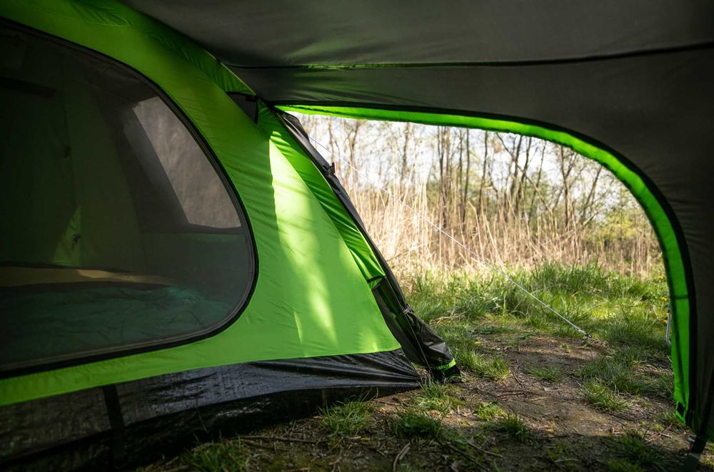 Nowy 2w1 3osobowy Namiot Turystyczny Wodoodporny Kempingowy + Torba