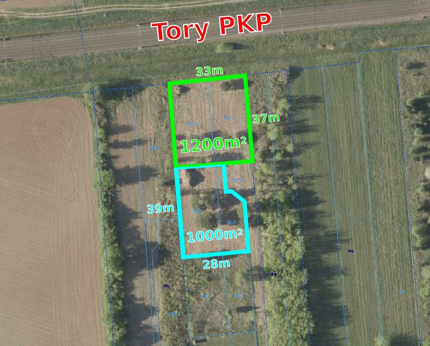 Działki budowlane Janówek, Góra (blisko torów PKP)