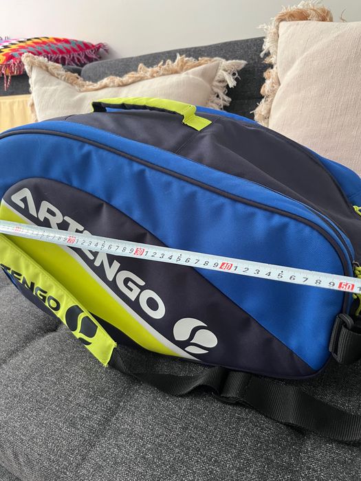Saco de Padel Artengo – Azul/Verde – Muito bom estado