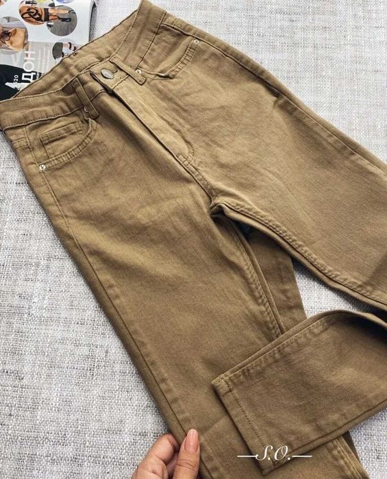 Джинси жіночі skinny вузькі, колір кемел. Туреччина. Р.34