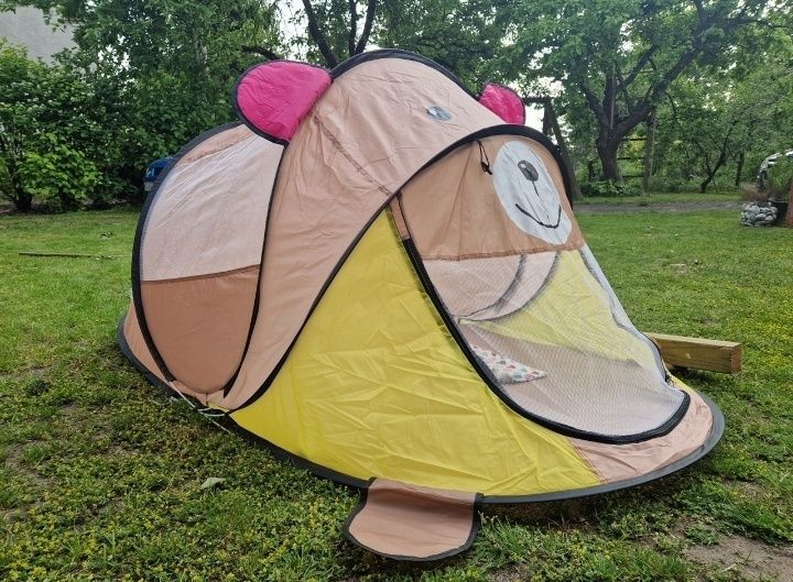 Namiot dla dzieci domek miś ogrodowy plażowy 185 cm