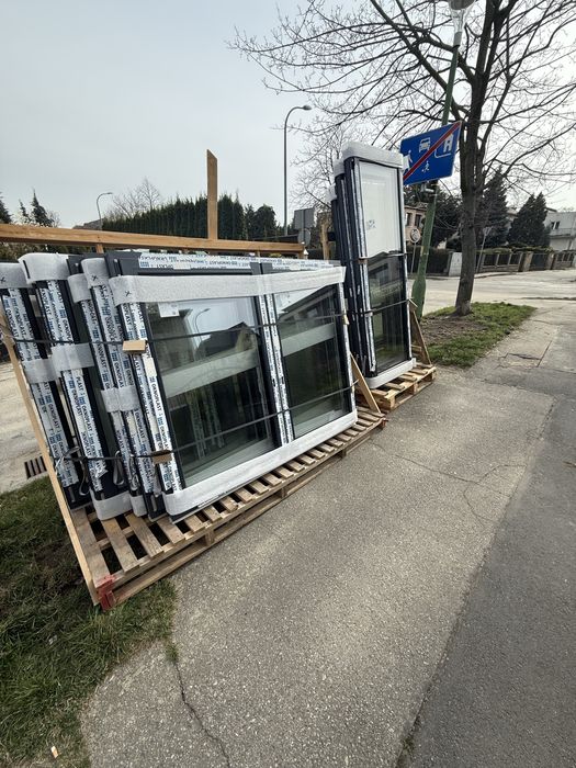 Sprzedam komplet nowych okien OKNOPLAST - antracyt 3 szyby