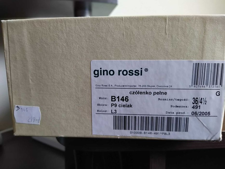 Czółenka pełne Gino Rossi rozm. 36 skóra naturalna