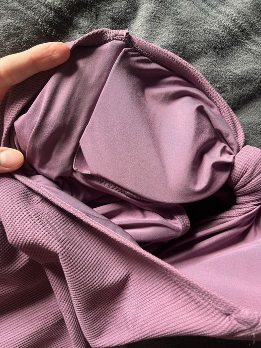 Купальник пляжний суцільний ліловий літній