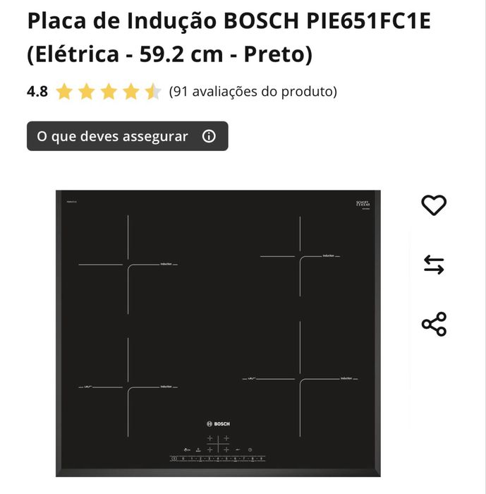 Placa de Indução BOSCH