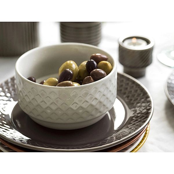 Talerz Sagaform Coffee, czerwony, ceramika, śred. 20 cm