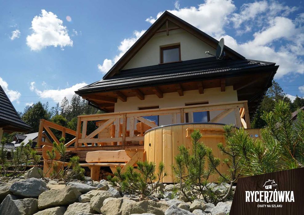 Chaty Rycerzówka - domek w górach. Soblówka. Beskid Żywiecki
