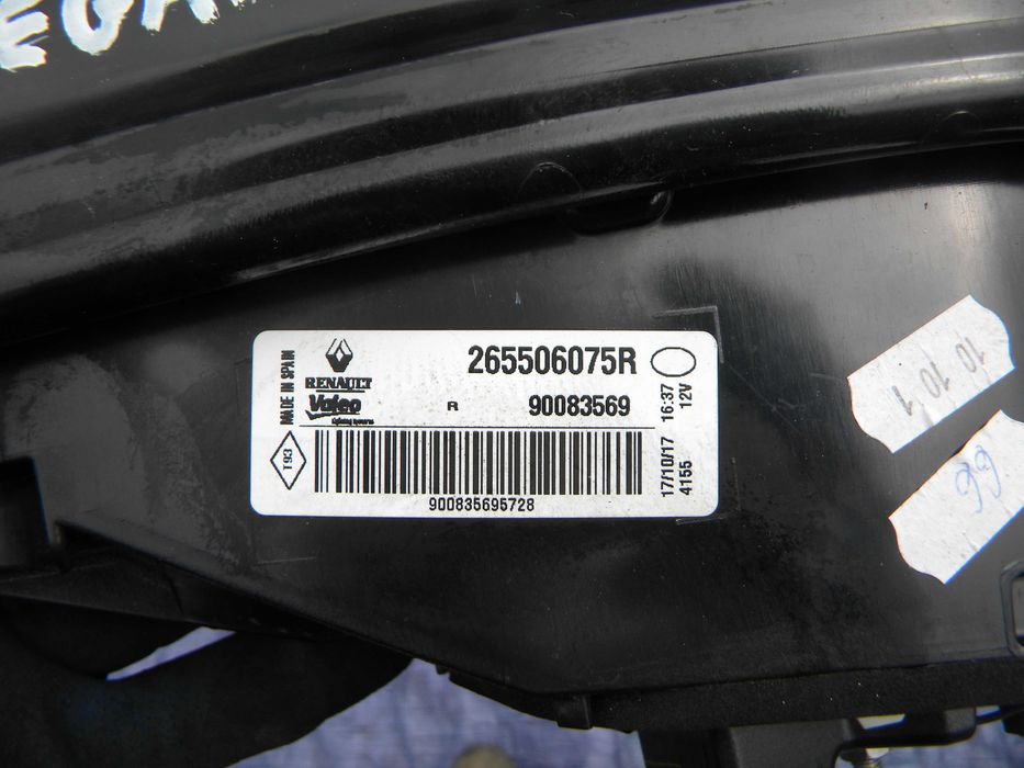 RENAULT MEGANE IV HB LAMPA Prawa Lewa w Klapę ORYGINAŁ Części Opolskie