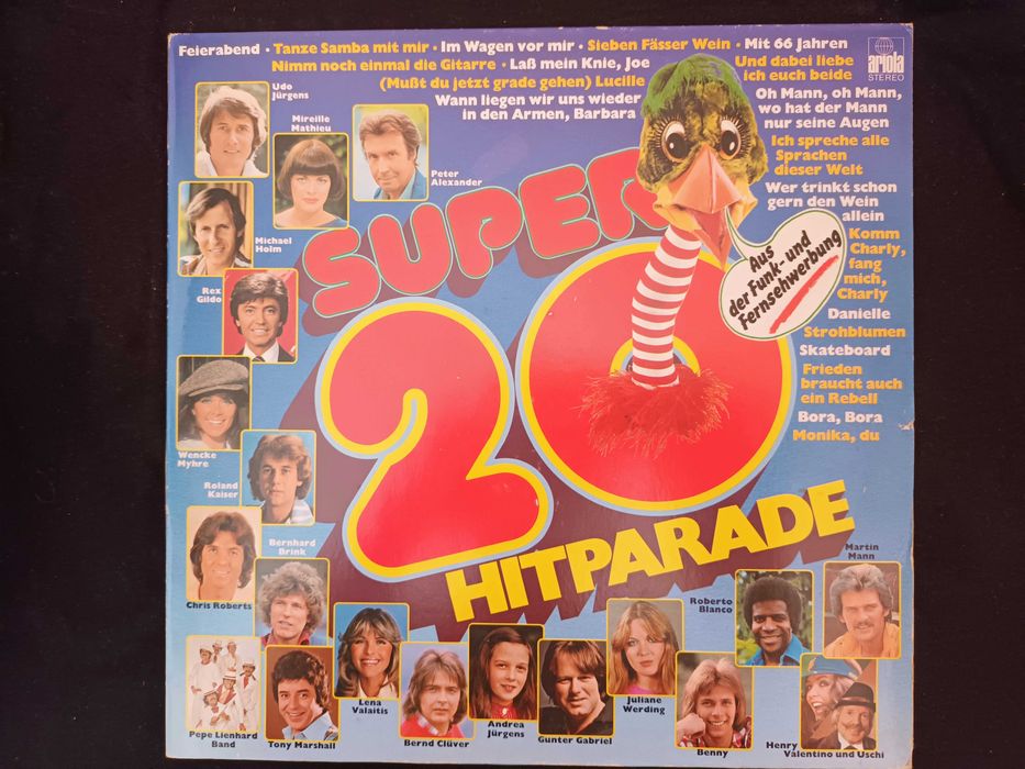 20 SUPER HITPARADE – LP – From German Radio and TV.