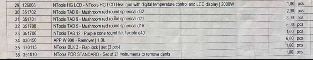 PDR firmy NTools i AAP - profesjonalny duży zestaw