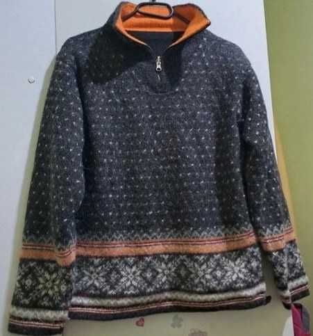 Narciarski sweter Kaprun 100 % alpaka Chompas pachy 102 cm 40 42 Peru