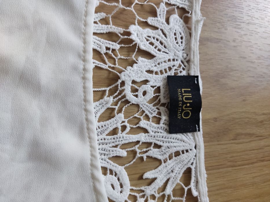 Bluzka damska koszulka Liu jo M L oversize koronka