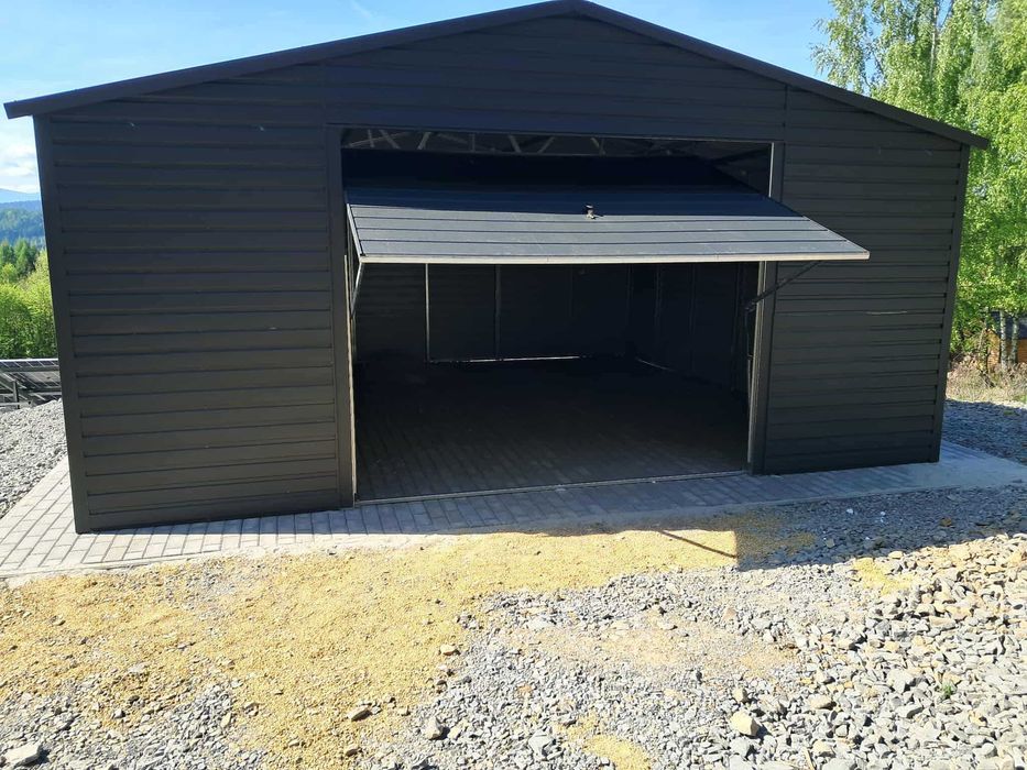 Garaż blaszany 6x6 WZMOCNIONY PROFILAMI. Producent. Cała POLSKA