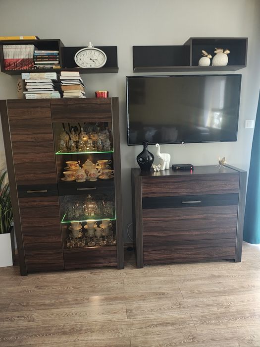 Meblościanka ciemnedrewno