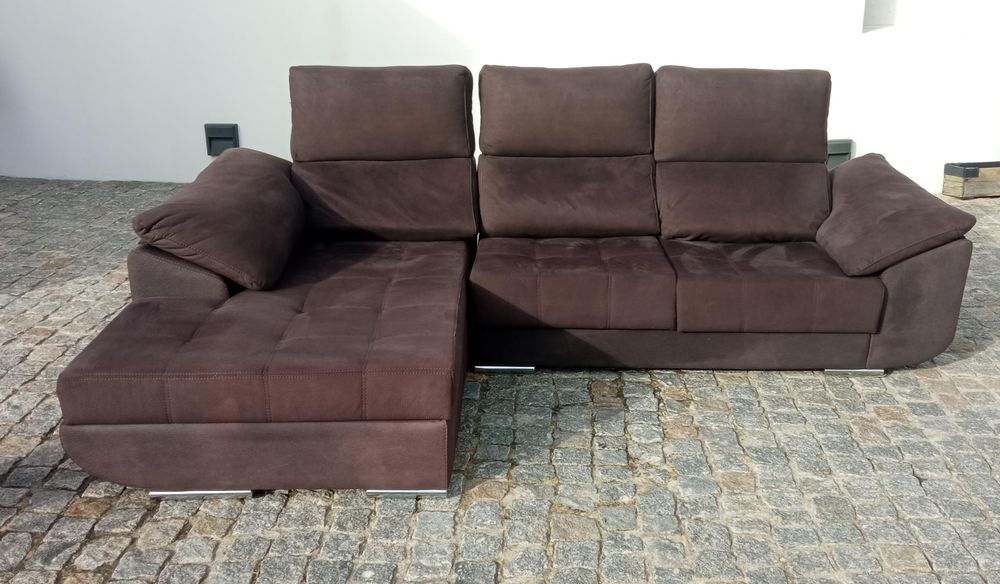 Sofá Castanho usado e recuperado