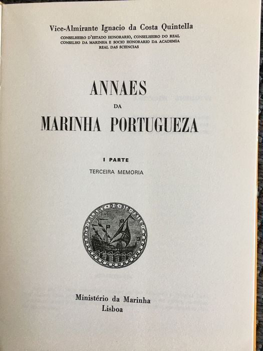 Annaes da Marinha Portuguesa - Costa Quintella