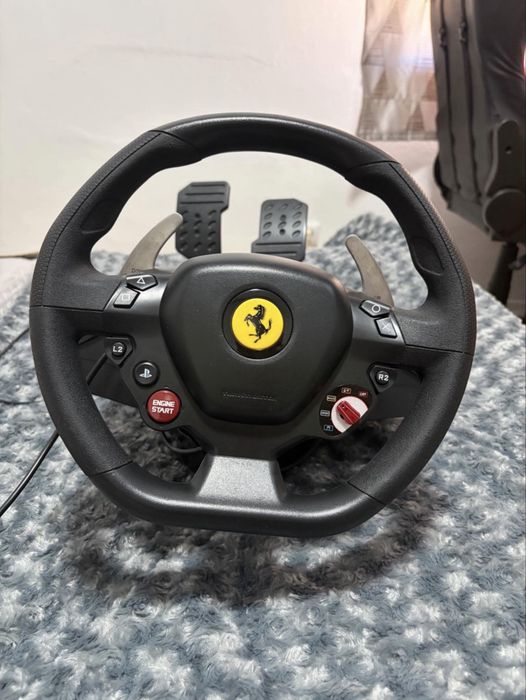 Volante Thrustmaster T80 Ferrari 488 GTB Edition (PS4/PS5/PC) – Completo com caixa