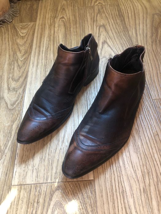 Ботинки мужские кожа