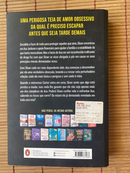 Tarde Demais - livro de Colleen Hoover
