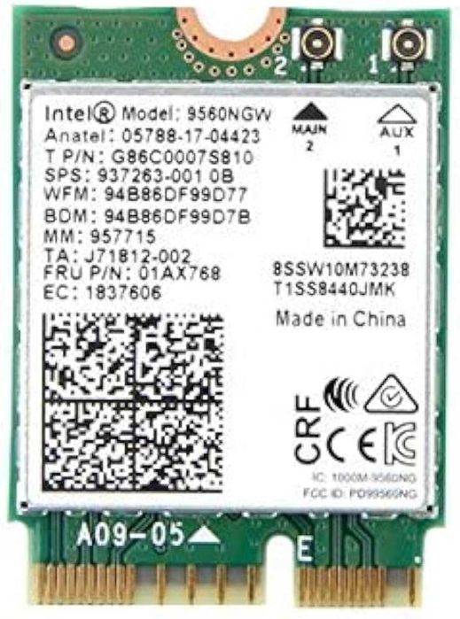Placa de rede wireless Wi-Fi 6 AX201