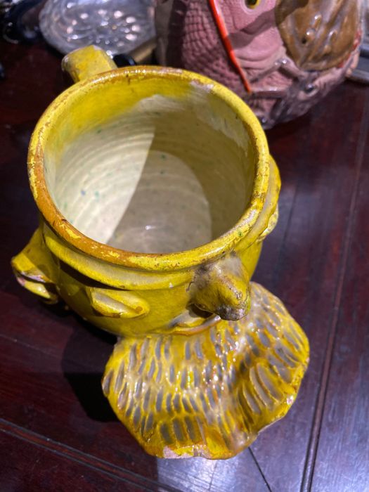 Caneca Cerâmica vidrada Rosa Ramalho Anos 50