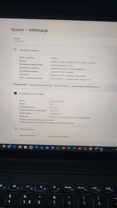 Microsoft Surface Book 3 i7/16GB/256GB SSD, stan idealny