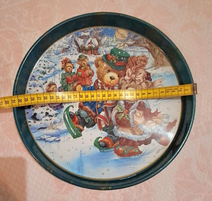 Bandeja especial Natal em chapa 30cm diametro