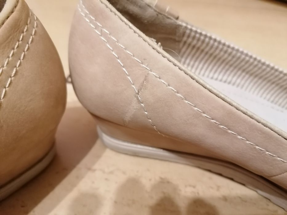 Buty baleriny na koturnie