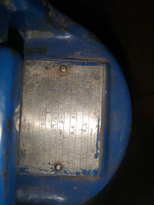 Pompa zatapialna KSB AMAREX NF 80 220/044  3,7KW  1400obr.   Naprawa