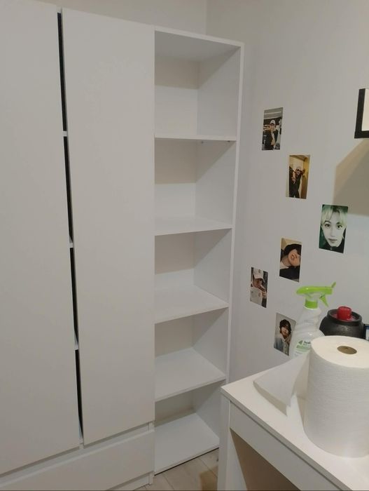 Szafa i słupek białe