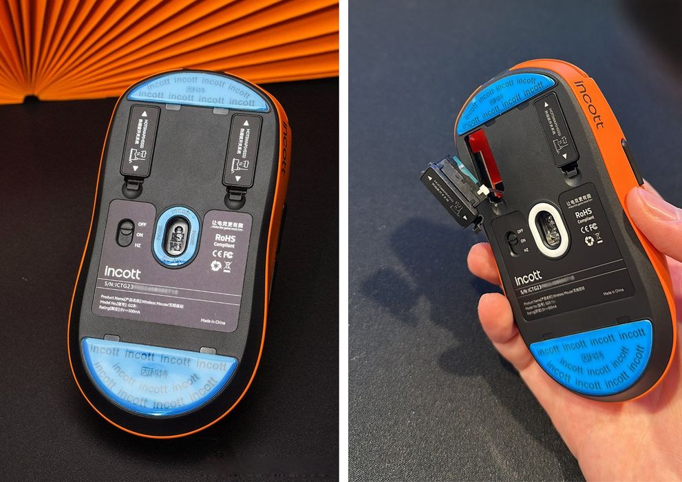 Беспроводная игровая 8К мышка Incott g23 Pro. PAW3950, Nordic 52840