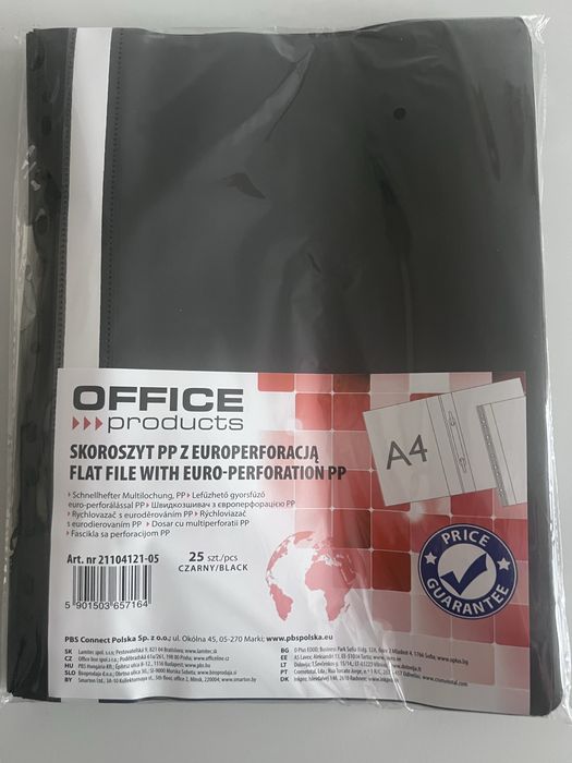 Skoroszyt a4 wpinany paczka