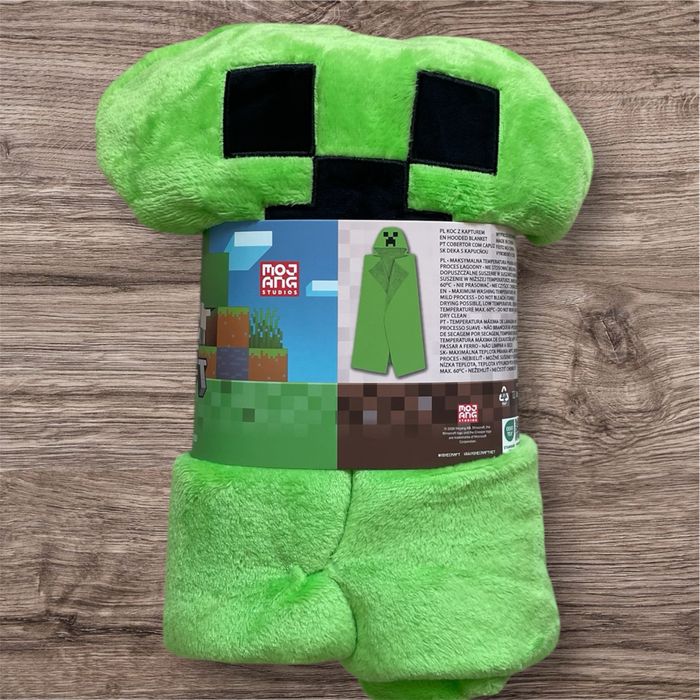 Koc Minecraft z kapturem