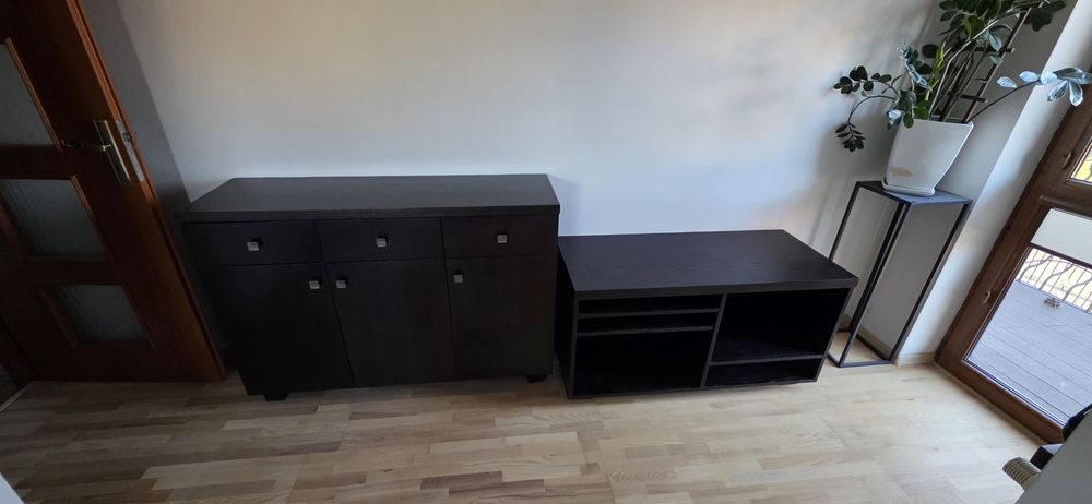Komoda oraz szafka RTV z formiru dębowego stan bardzo dobry