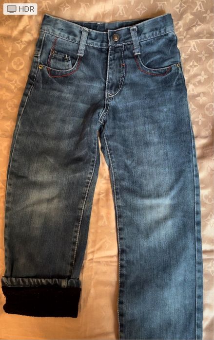 Джинси легкі та утеплені на хлопчика,б/на зріст 116 -122 см,6 -7 років