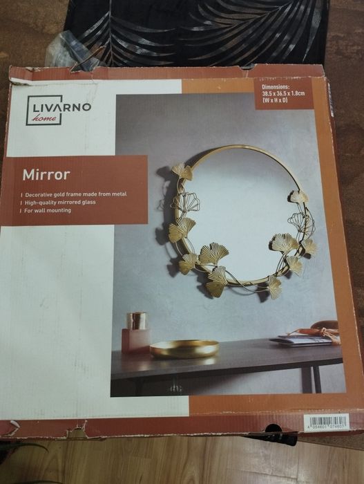 Lustro ozdobne Livarno home 38x36 cm