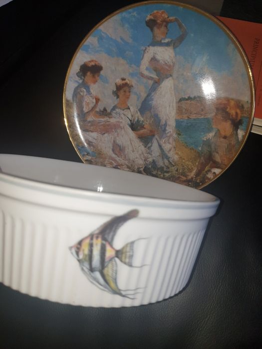 Saladeira peixes Taça Vista Alegre Prato Frank Benson Bule Saké chá