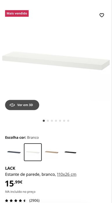 1 estante Lack ikea