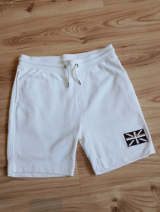 Białe Męskie Spodenki Szorty Dresowe Hugo Boss Oxford Street Limited Edition