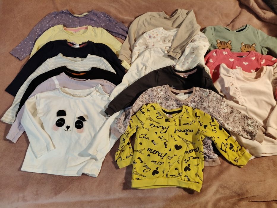 Paka ubrań dla dziewczynki rozmiar 92