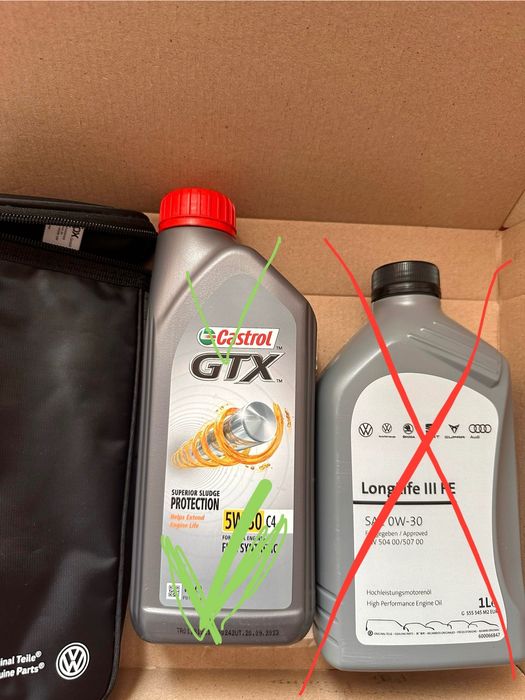 00750104788 Сумка для 1л банки масла в багажник VAG VW Audi Seat Skoda