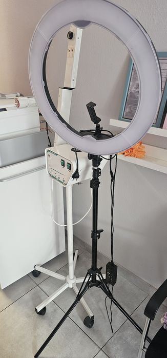 Lampa ring regulowana wysokość